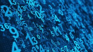 Abstract,Numbers,Background,-,Mathematical,,Numbers,Concept.,3d,Rendering
