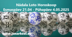 nädala loto horoskoop janar keel