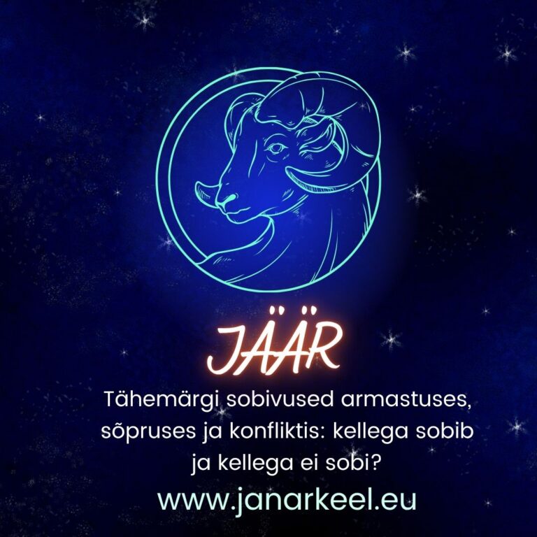 horoskoop, jäär janar keel
